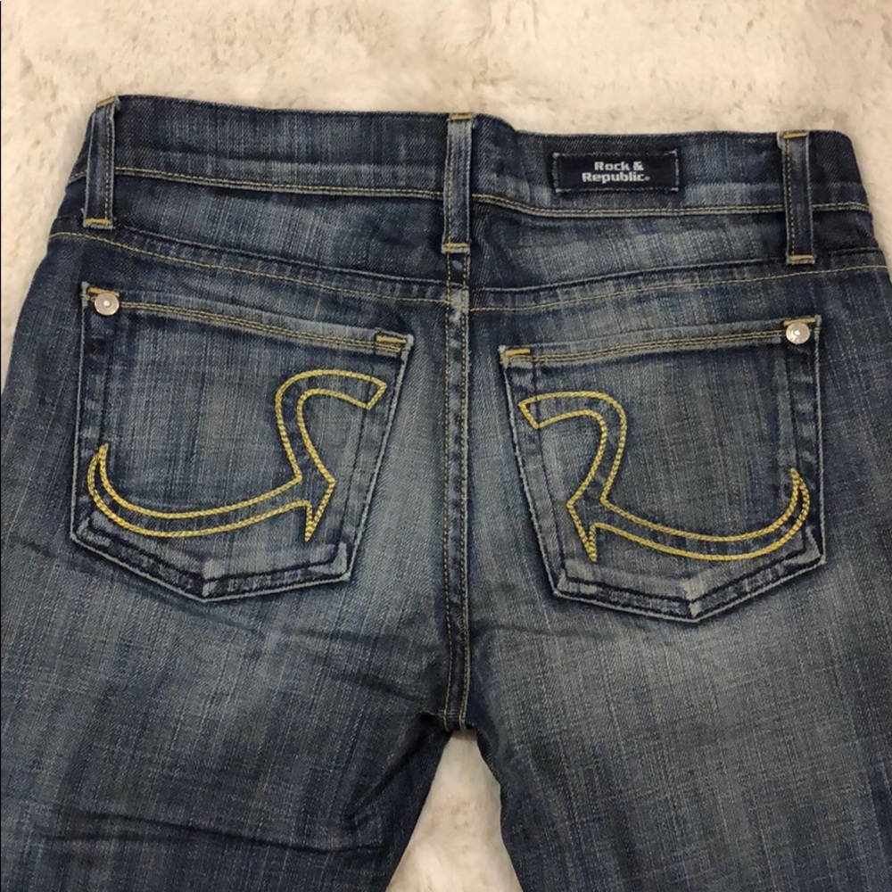 Rock & Republic darker wash skinny jeans